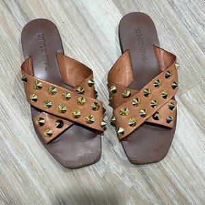 Real leather slides. Made in India.